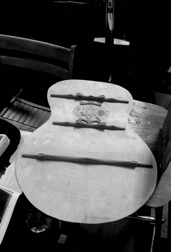 Florida Memory Guitar being made by Dick Wagner Jacksonville, Florida.