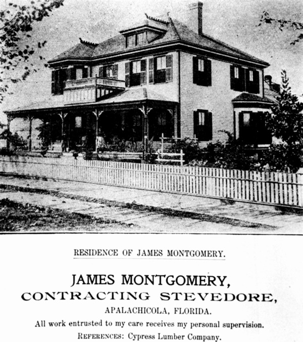 Florida Memory James Montgomery home Apalachicola, Florida.