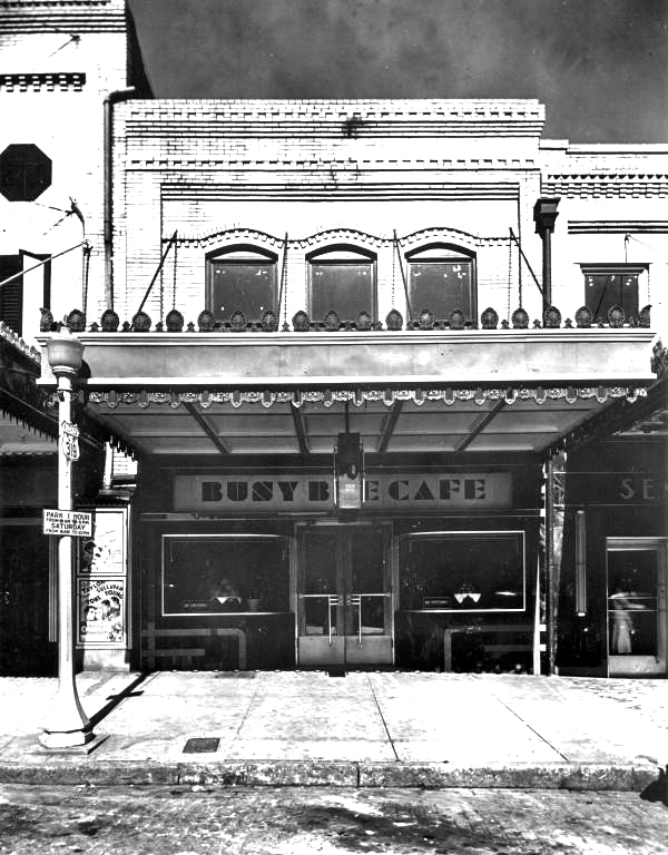 Florida Memory Entrance to the Busy Bee Cafe Tallahassee, Florida.