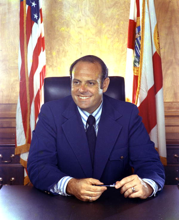Florida Memory Portrait of Florida's Attorney General Robert Shevin.