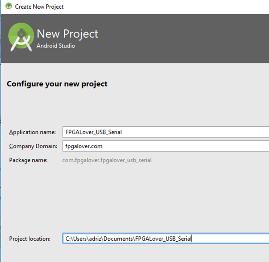 Coding USBSerial using Android Studio FPGA lover