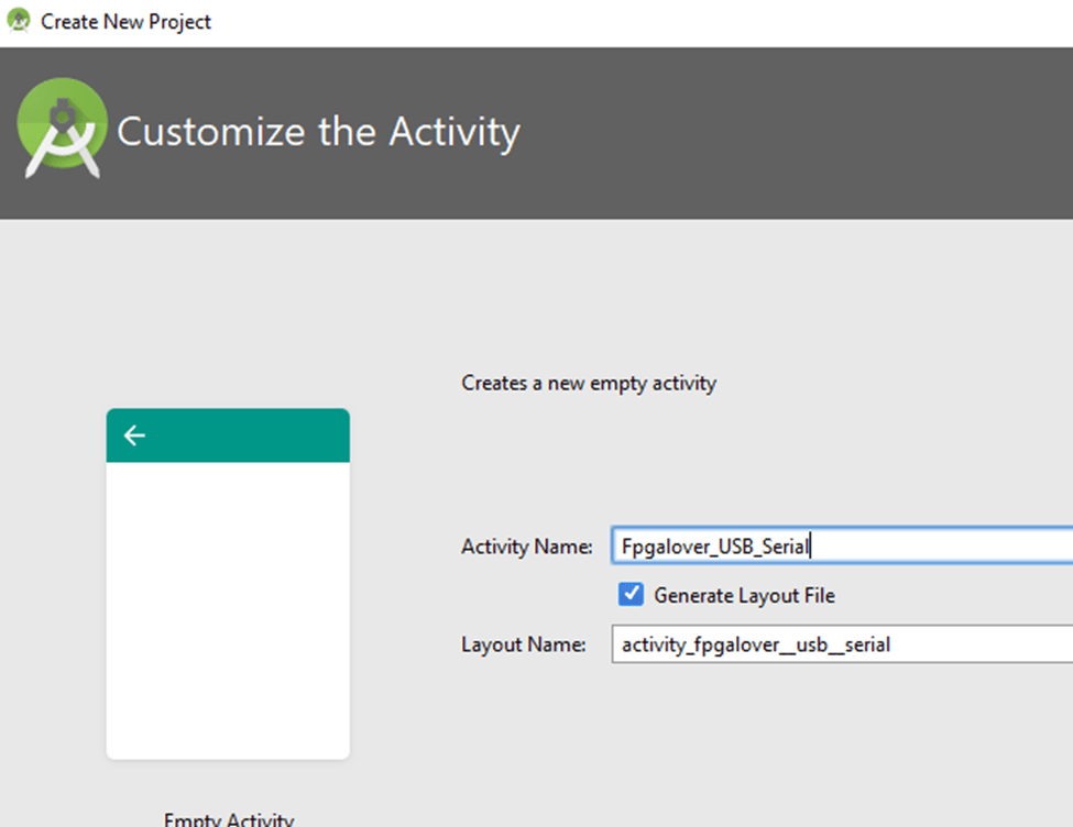 Coding USBSerial using Android Studio FPGA lover