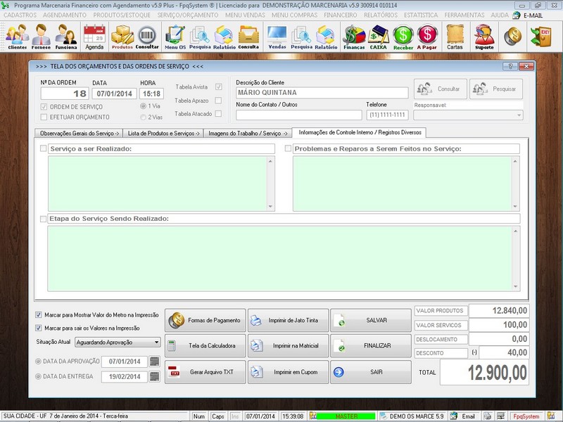 Software Para Marcenaria Com Vendas E Financeiro 5.9 Plus R 295,00