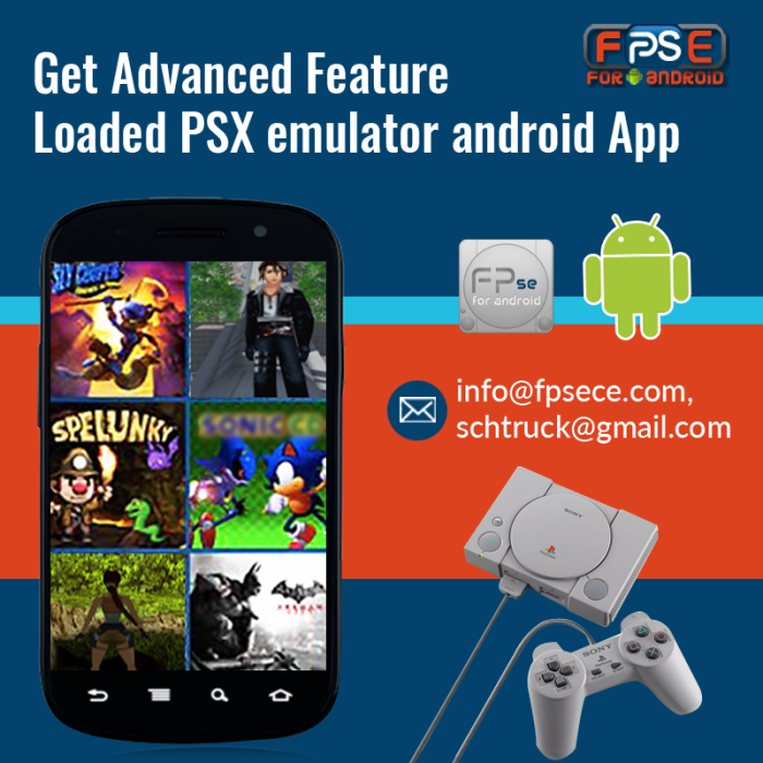 Get Advanced Feature Loaded PSX emulator android App FPse PSX