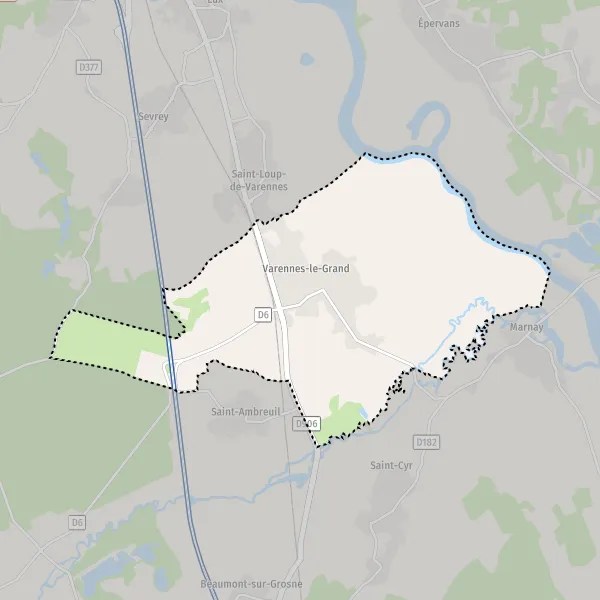 Plan VarennesleGrand carte de VarennesleGrand (71240) et infos