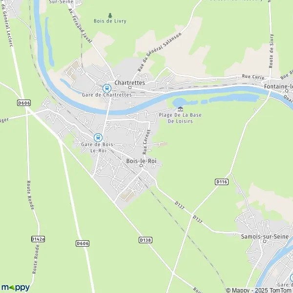 Plan BoisleRoi carte de BoisleRoi (77590) et infos pratiques