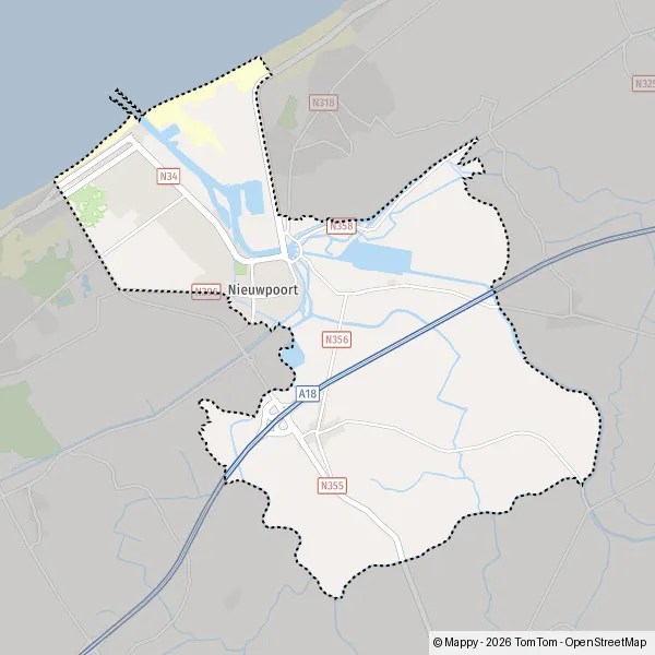 Kaart Van Nieuwpoort Plan Nieuwpoort carte de Nieuwpoort (8620) et infos pratiques