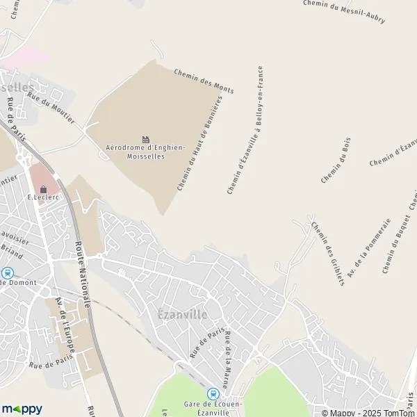 Plan Ézanville carte de Ézanville (95460) et infos pratiques