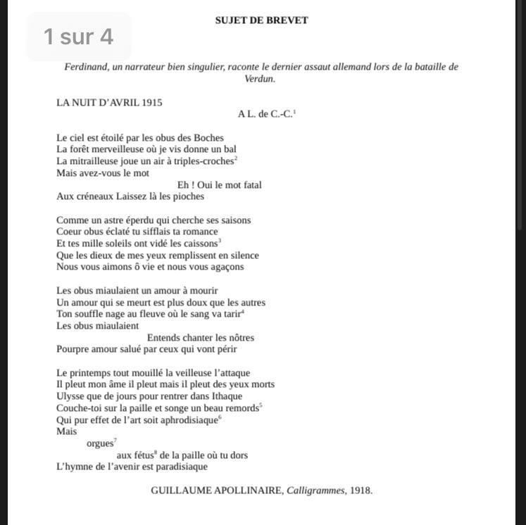 Relevez le champ lexical de la guerre estil très représenté ? Vs