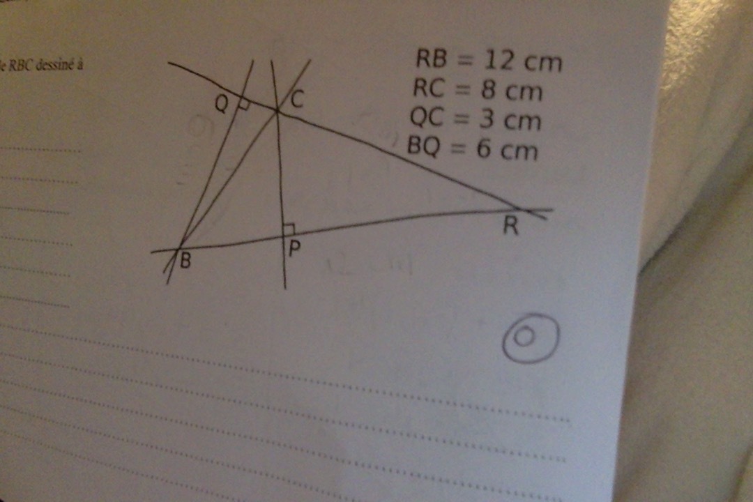 CONSIGNE Calculer l'aire du triangle RBC dessiné à main levée ci