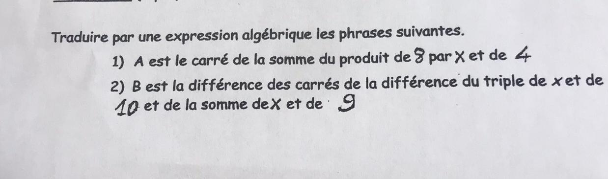 Traduire Par Une Expression Les Phrases Suivantes