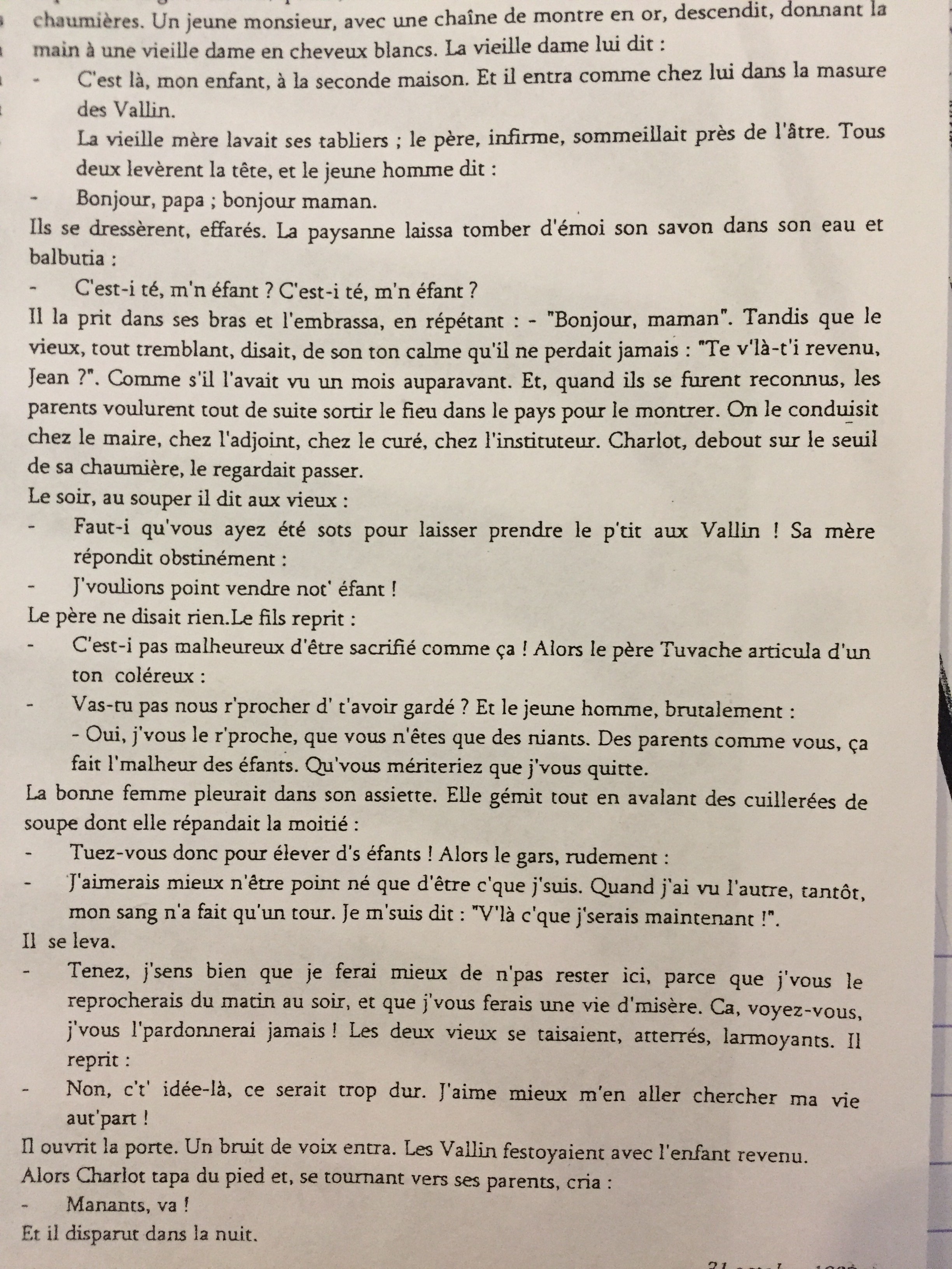 Aux Champs De Guy De Maupassant Question Réponse Communauté MCMS™.