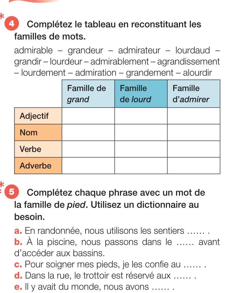 Salut , Pouvez vous m’aider ?pour ses deux exercices de francais svp