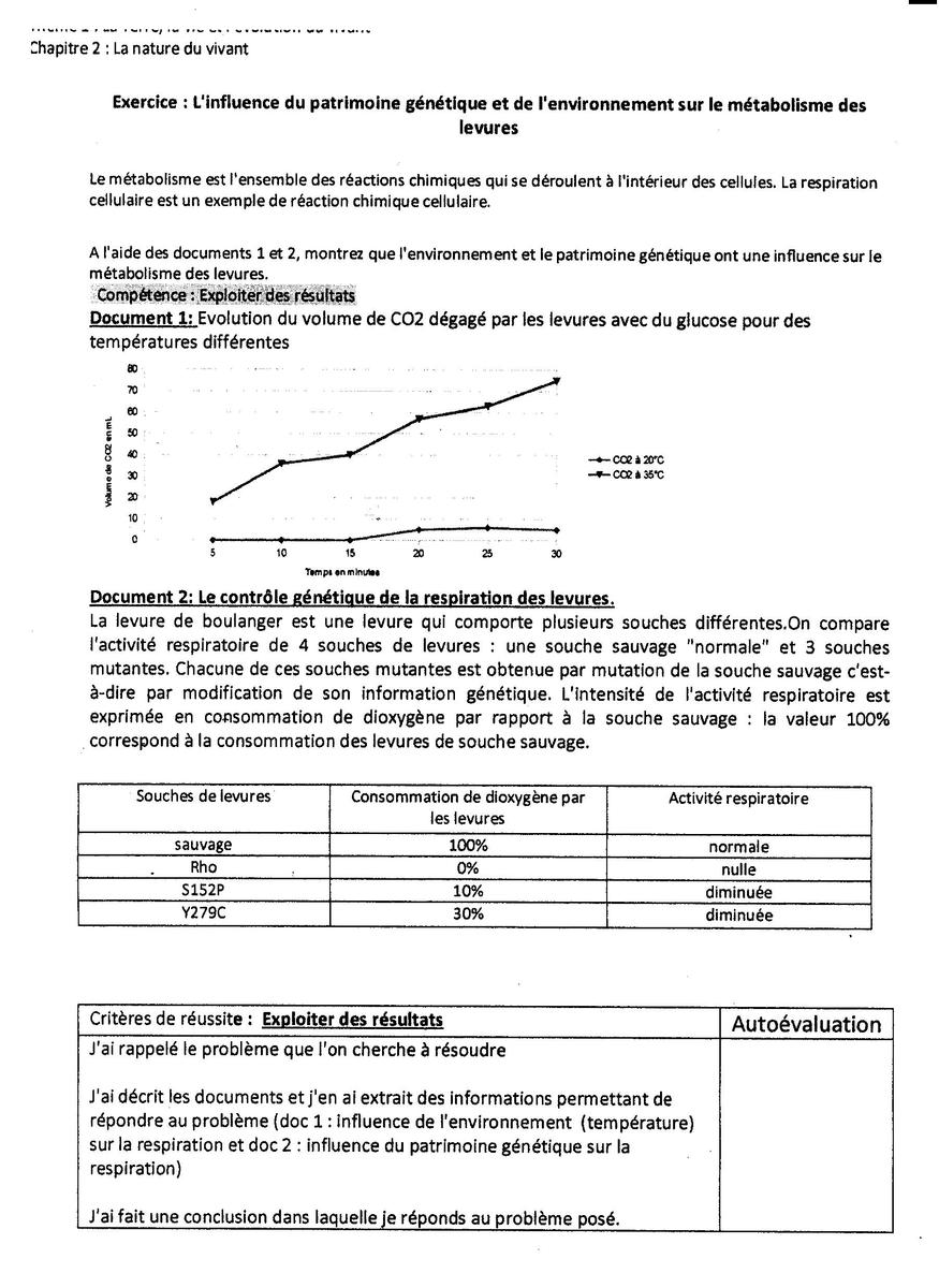 41++ Devoir Svt Seconde Metabolisme Cellulaire at Demax5