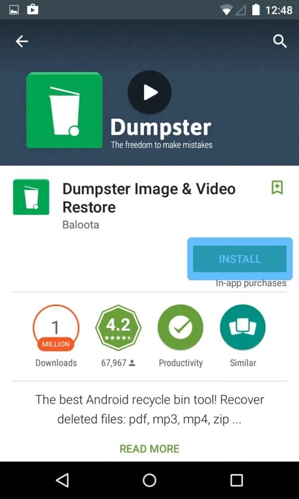 Android Recycle Bin Récupération Récupérez facilement