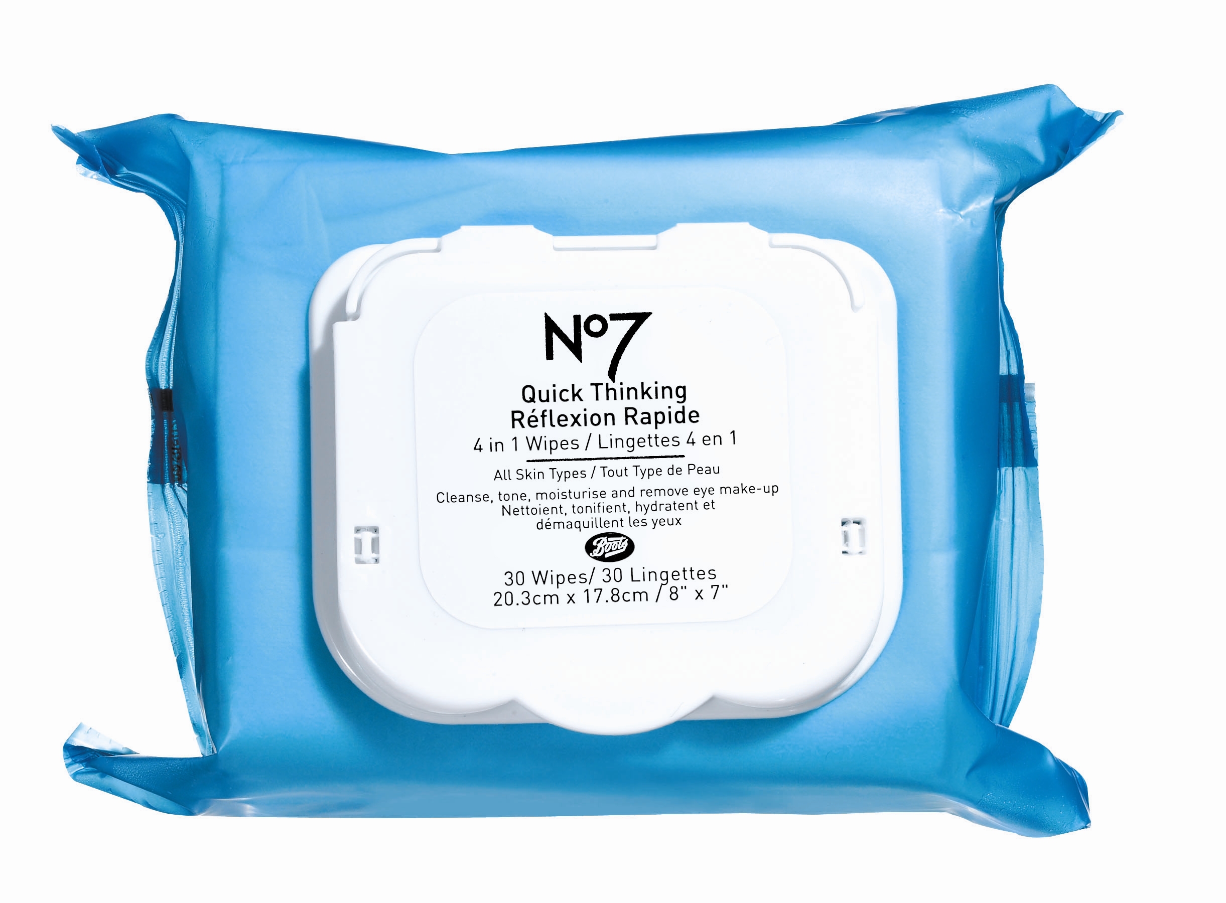 Boots No7 Quick Thinking 4 in 1 Wipes.jpg Châtelaine