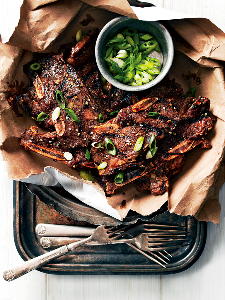 plat de cote de boeuf grillé au four