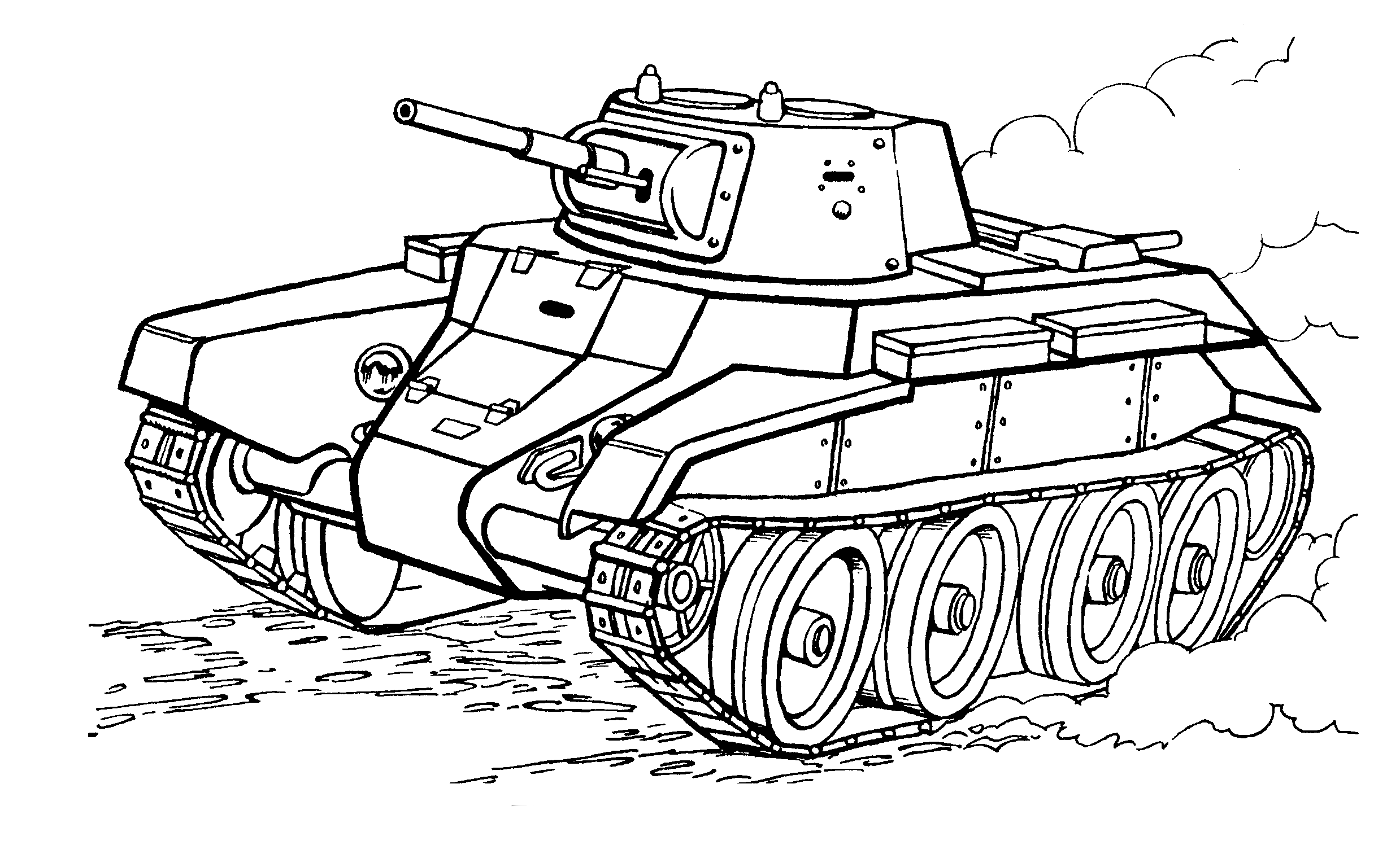 Coloriage Light Tank