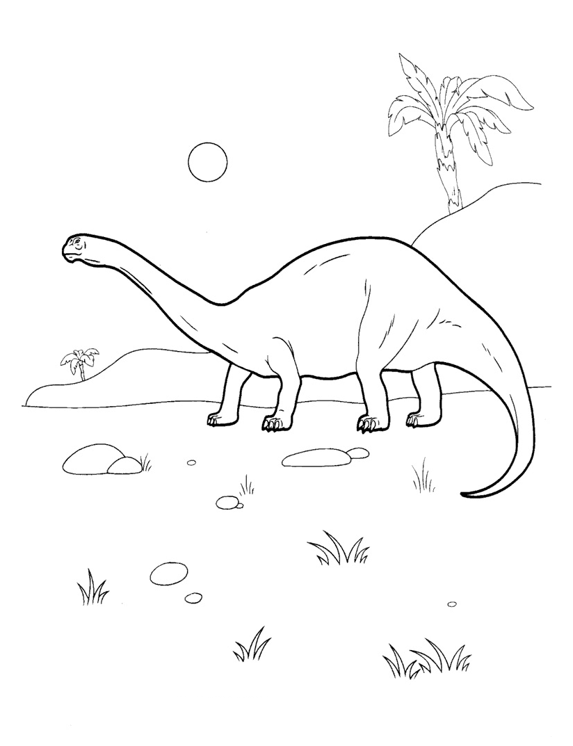 Coloriage Diplodocus