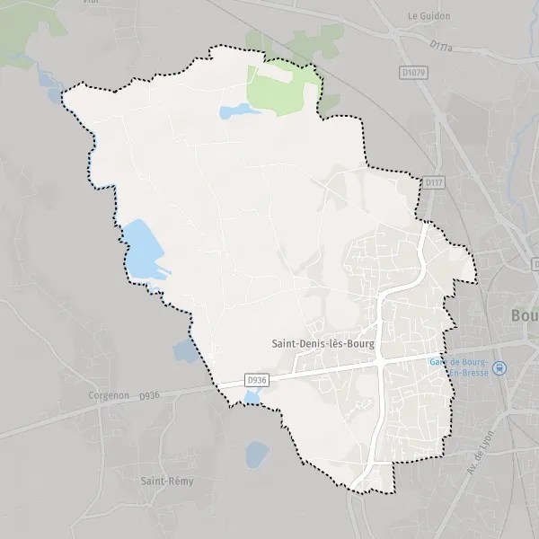 Plan SaintDenislèsBourg carte de SaintDenislèsBourg (01000) et