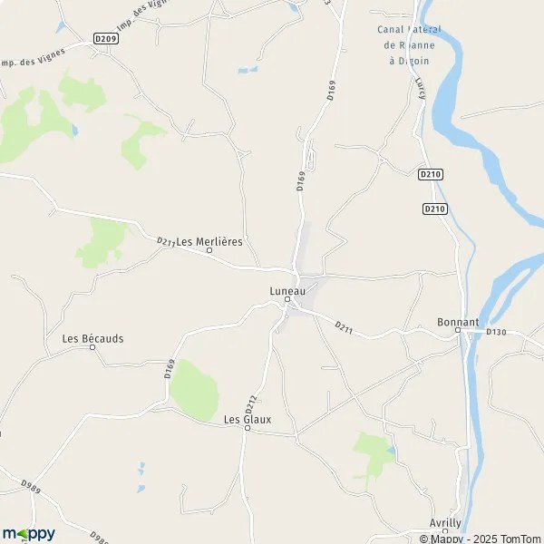 Plan Luneau carte de Luneau (03130) et infos pratiques