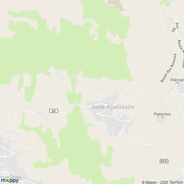 Plan saintapollinaire carte de saintapollinaire (05160) et infos
