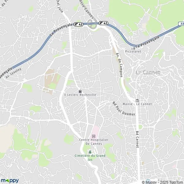 Plan Rocheville carte de Rocheville (06110) et infos pratiques