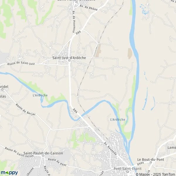 Les Défis À Relever À St Just D'ardeche Plan saintjustdardeche carte de saintjustdardeche (07700) et