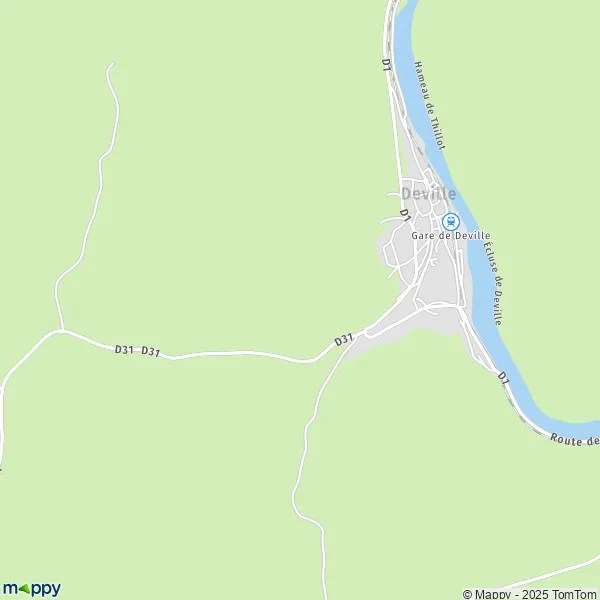 Plan Deville carte de Deville (08800) et infos pratiques