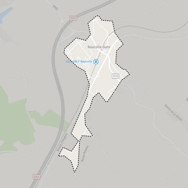 Plan NaucelleGare carte de NaucelleGare (12800) et infos pratiques