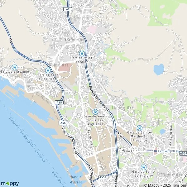 Plan Marseille carte de Marseille (13015) et infos pratiques