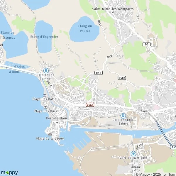 Plan PortdeBouc carte de PortdeBouc (13110) et infos pratiques