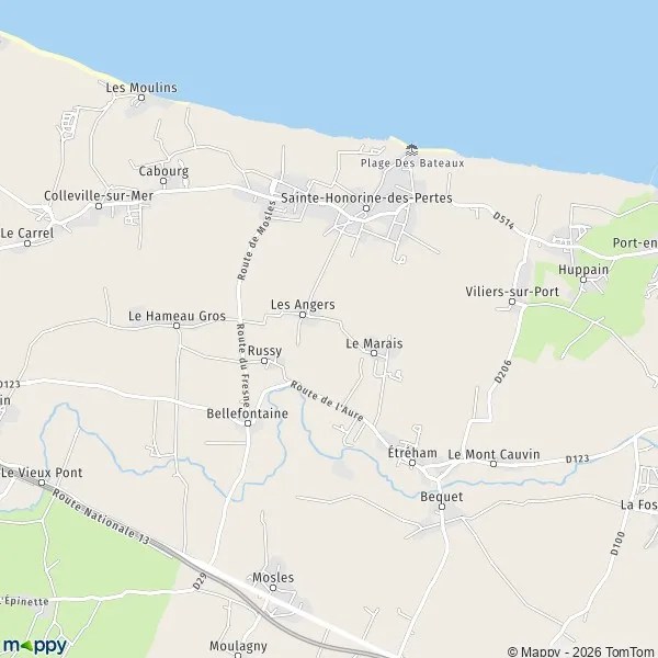 Plan SainteHonorinedesPertes carte de SainteHonorinedesPertes