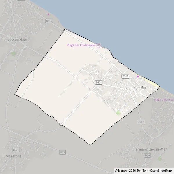 Plan Lion Sur Mer Plan lionsurmer carte de lionsurmer (14780) et infos pratiques