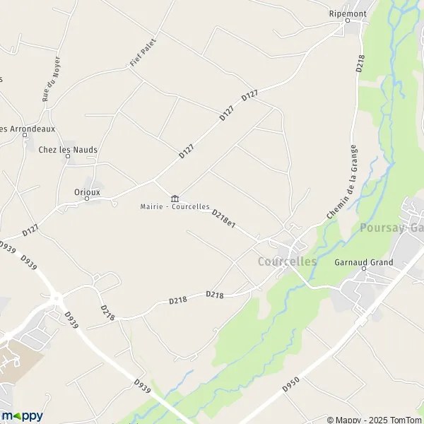 Plan courcelles carte de courcelles (17400) et infos pratiques
