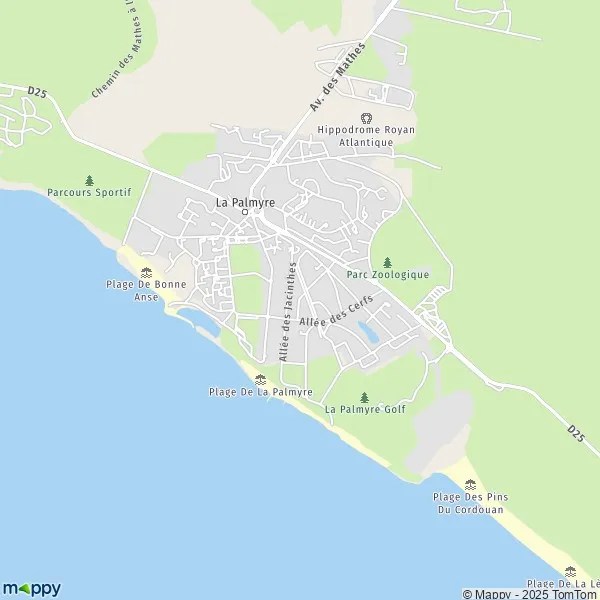 Les Points Douloureux De "Carte La Palmyre Les Mathes" Plan La Palmyre carte de La Palmyre (17570) et infos pratiques