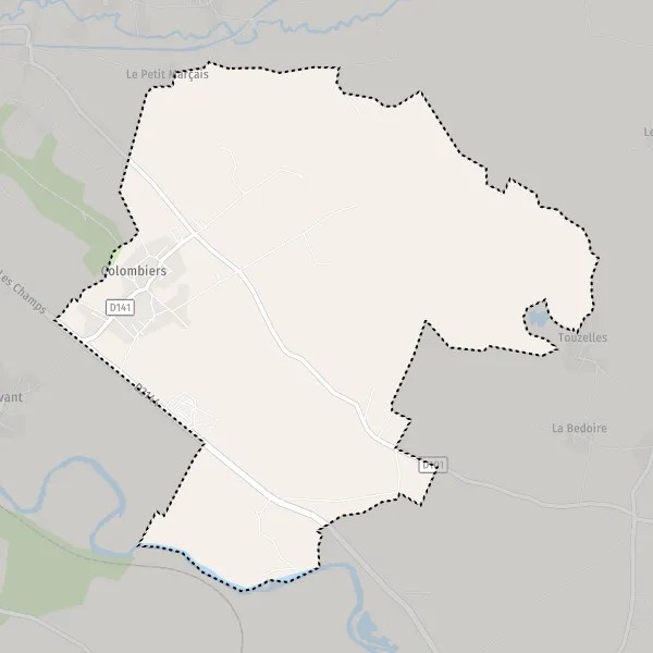 Plan Colombiers carte de Colombiers (18200) et infos pratiques