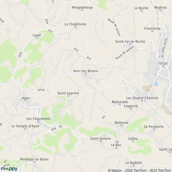 Plan saintcyprien carte de saintcyprien (19130) et infos pratiques