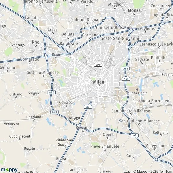 Plan Milán carte de Milán (20121) et infos pratiques