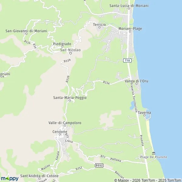 Pain Points De Carte Corse Santa Maria Poggio Plan santamariapoggio carte de santamariapoggio (20221) et infos