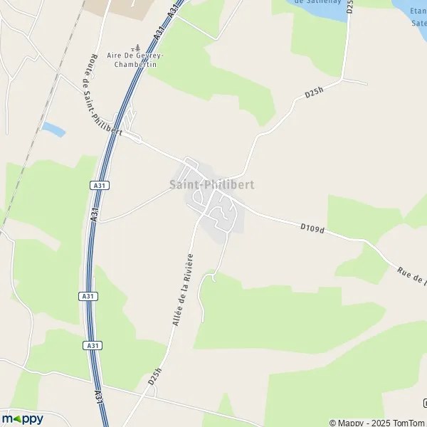 Plan SaintPhilibert carte de SaintPhilibert (21220) et infos pratiques
