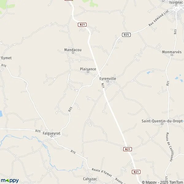 Plan Plaisance carte de Plaisance (24560) et infos pratiques