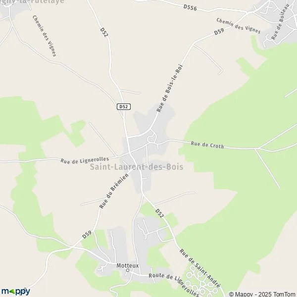 Plan SaintLaurentdesBois carte de SaintLaurentdesBois (27220