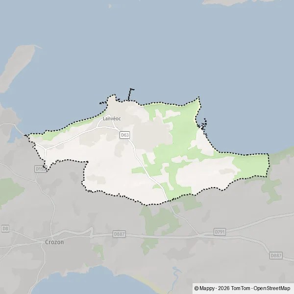 Plan Lanvéoc carte de Lanvéoc (29160) et infos pratiques