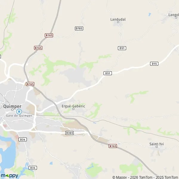 Pain Points Plan erguegaberic carte de erguegaberic (29500) et infos pratiques