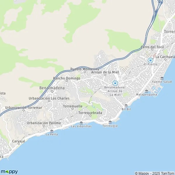 Plan Benalmádena carte de Benalmádena (29620) et infos pratiques