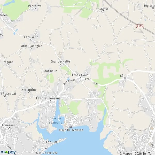 Les Défis De "Foret Fouesnant Carte" Plan laforetfouesnant carte de laforetfouesnant (29940) et infos