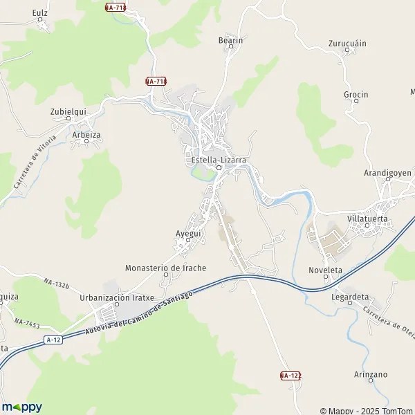 Plan EstellaLizarra carte de EstellaLizarra (31132) et infos pratiques