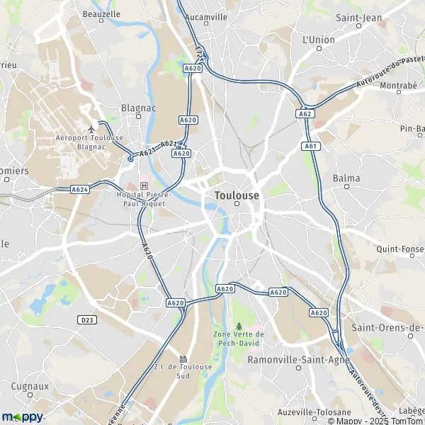 Plan Toulouse carte de Toulouse (31200) et infos pratiques