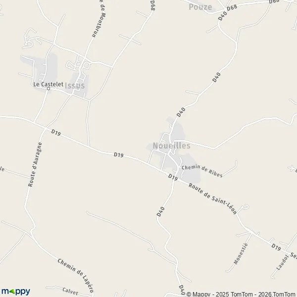 Plan Le Château carte de Le Château (31450) et infos pratiques